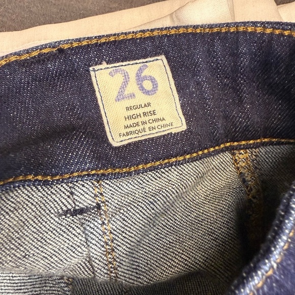 Free People We the Free High Waisted Button fly wide leg jeans size 26 - Picture 4 of 10